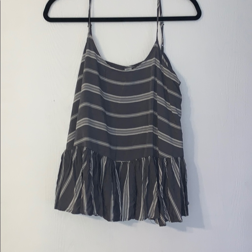 Striped Peplum Top